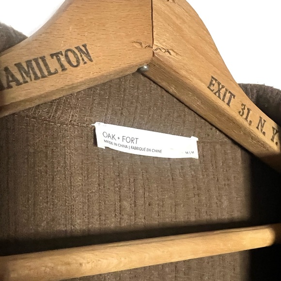 Oak + Fort | Brown Cropped Jacket - Picture 3 of 4